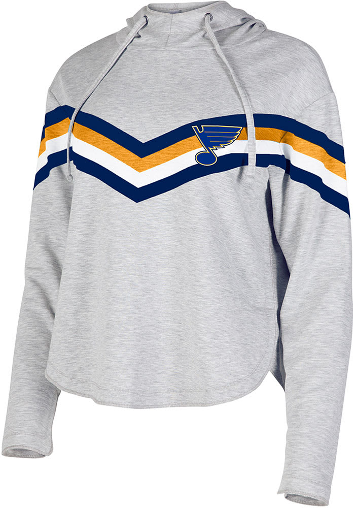 DKNY Sport St Louis Blues Womens Blue Maddie Crop Hooded