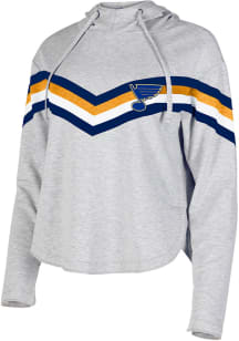 St Louis Blues Womens Grey Register Hooded Sweatshirt