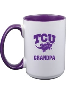 TCU Horned Frogs Grandpa 15oz Ceramic Mug - White