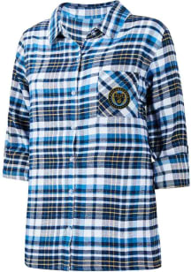 Philadelphia Union Womens Navy Blue Mainstay Loungewear Sleep Shirt