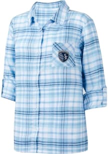 Sporting Kansas City Womens Light Blue Mainstay Loungewear Sleep Shirt