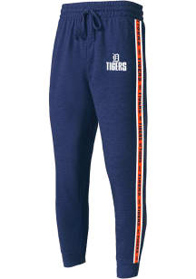 Detroit Tigers Mens Navy Blue Team Stripe Pant Fashion Sweatpants