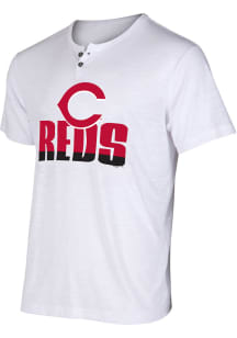Cincinnati Reds White Team Stripe Tee Short Sleeve T Shirt