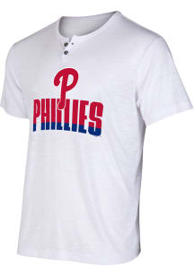Philadelphia Phillies White Team Stripe Tee Short Sleeve T Shirt