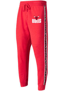 Chicago Bulls Mens Red Team Stripe Pant Fashion Sweatpants