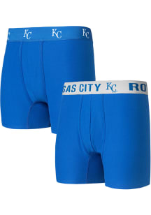 Kansas City Royals Mens Blue Breakthrough 2pk Boxer Brief Boxer Shorts