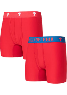 Philadelphia Phillies Mens Red Breakthrough 2pk Boxer Brief Boxer Shorts