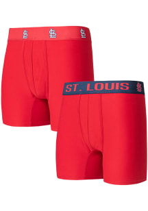 St Louis Cardinals Mens Red Breakthrough 2pk Boxer Brief Boxer Shorts
