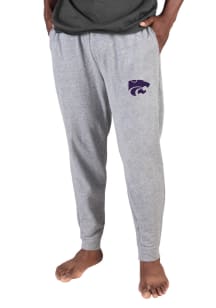 Concepts Sport K-State Wildcats Mens Grey Mainstream Cuffed Terry Sweatpants