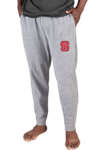 Concepts Sport NC State Wolfpack Mens Grey Mainstream Cuffed Terry Sweatpants