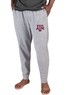 Concepts Sport Texas A&amp;M Aggies Mens Grey Mainstream Cuffed Terry Sweatpants