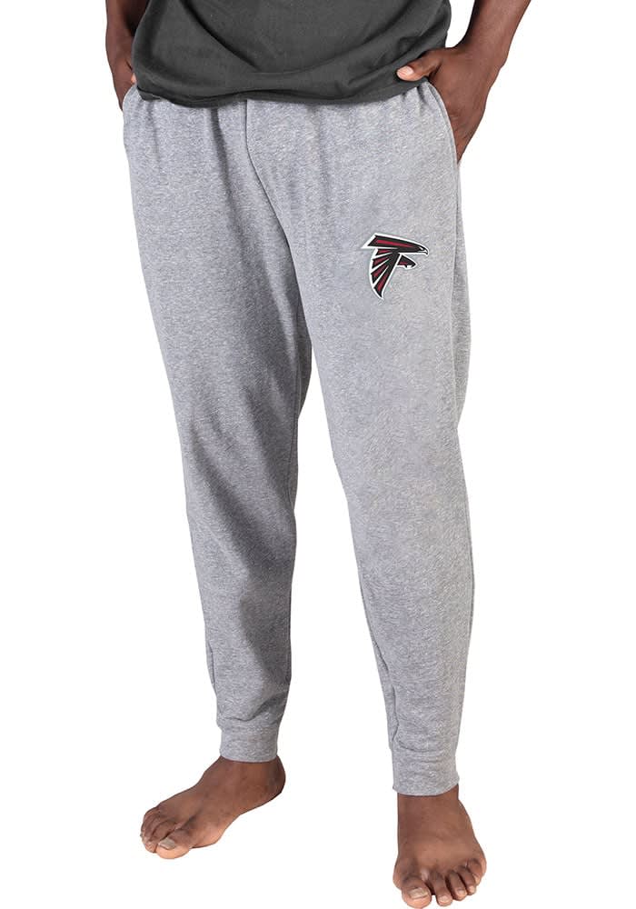 NFL Team Apparel Men's Atlanta Falcons Grey Mainstream Terry Shorts