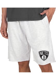 Concepts Sport Brooklyn Nets Mens Oatmeal Mainstream Shorts