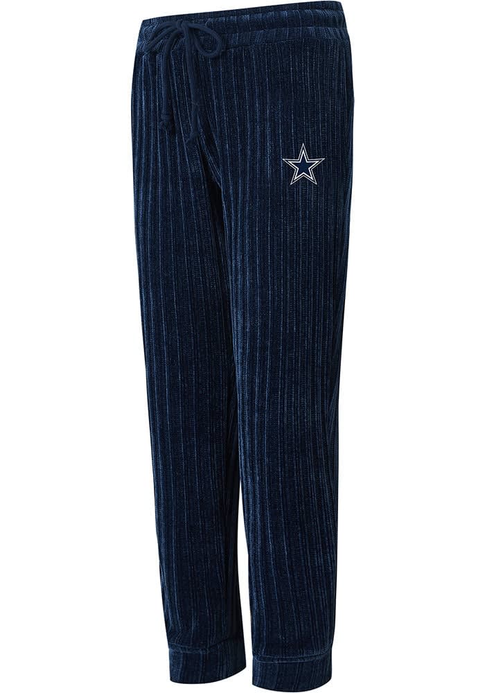 Dallas Cowboys Women's Resurgence Navy Blue Sweatpants, Navy Blue, 60% Cotton / 40% POLYESTER, Size L, Rally House