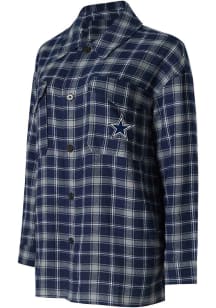 Dallas Cowboys Womens Navy Blue Arctic Loungewear Sleep Shirt