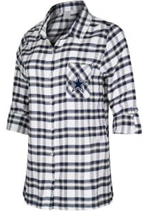 Dallas Cowboys Womens Navy Blue Sienna Loungewear Sleep Shirt