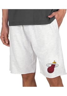 Concepts Sport Miami Heat Mens Oatmeal Mainstream Shorts