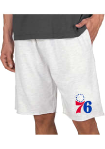 Concepts Sport Philadelphia 76ers Mens Oatmeal Mainstream Shorts