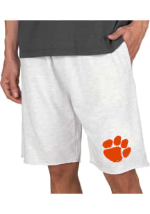 Concepts Sport Clemson Tigers Mens Oatmeal Mainstream Shorts