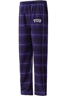 TCU Horned Frogs Mens Purple Concord Plaid Sleep Pants