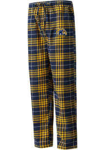 Kent State Golden Flashes Mens Navy Blue Concord Plaid Sleep Pants