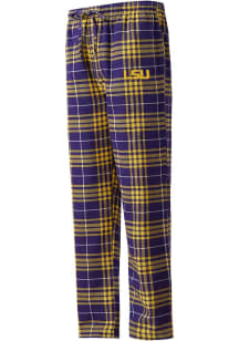 LSU Tigers Mens Purple Concord Plaid Sleep Pants