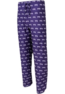 TCU Horned Frogs Mens Purple Gauge Sleep Pants