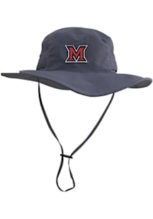 LogoFit Miami RedHawks Graphite Boonie Mens Bucket Hat
