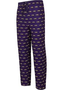 LSU Tigers Mens Purple Gauge Sleep Pants