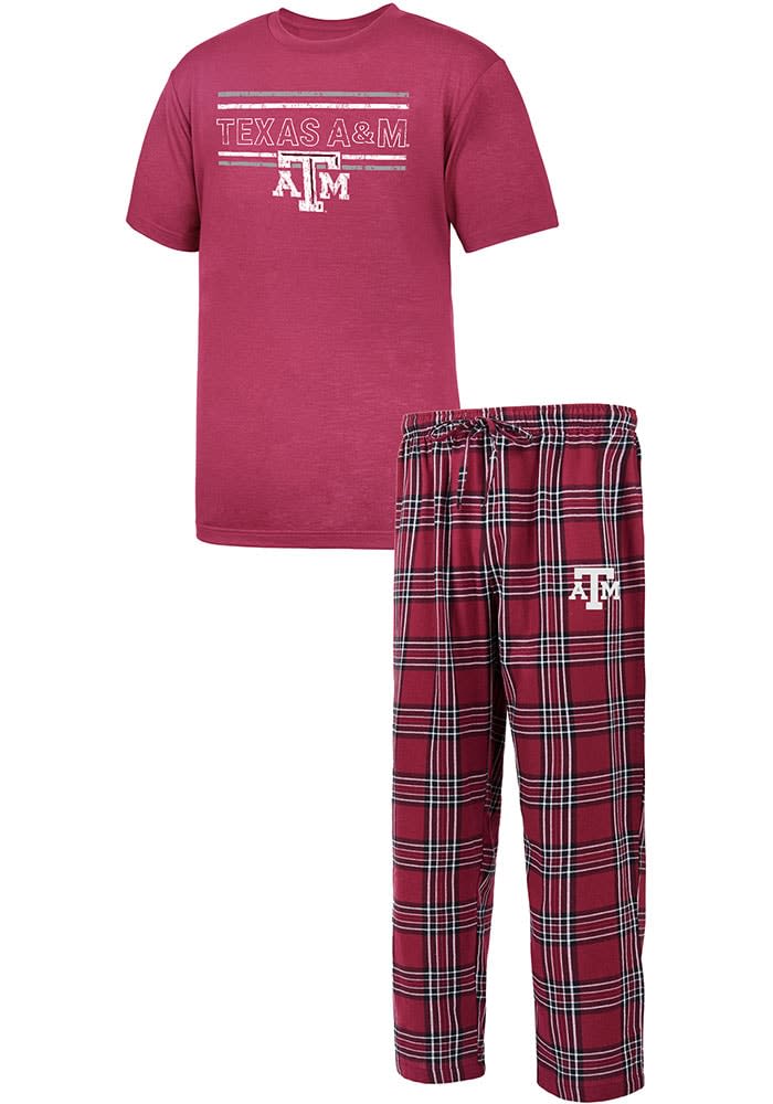 Texas A&M Aggies Maroon Texas A&M Badge Set Lounge Pants