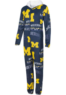 Mens Navy Blue Michigan Wolverines Windfall Loungewear Sleep Pants