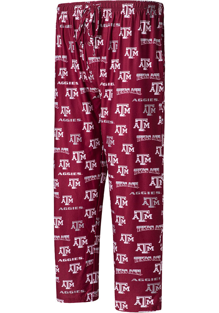 Texas A M Aggies Maroon Texas A M Flagship Allover Print Lounge Pants