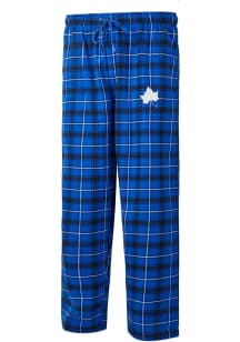 Indiana State Sycamores Mens Blue Ledger Plaid Sleep Pants