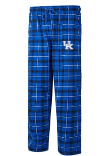 Kentucky Wildcats Mens Blue Ledger Plaid Sleep Pants