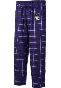 Northwestern Wildcats Mens Purple Ledger Plaid Sleep Pants