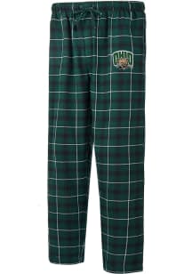 Ohio Bobcats Mens Green Ledger Plaid Sleep Pants