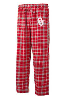 Oklahoma Sooners Mens Crimson Ledger Plaid Sleep Pants