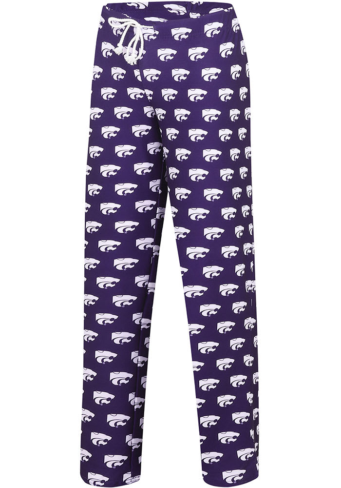 K-State Wildcats Womens Purple Guage Loungewear Sleep Pants