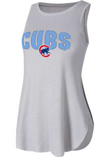 Chicago Cubs Womens Grey Sunray Tank Top