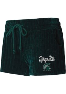 Michigan State Spartans Womens Green Linger Shorts