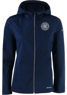 Cutter and Buck New York City FC Womens Navy Blue Evoke Light Weight Jacket