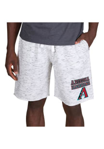 Concepts Sport Arizona Diamondbacks Mens White Alley Fleece Shorts