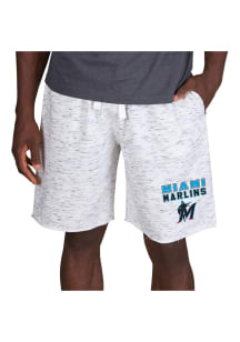 Concepts Sport Miami Marlins Mens White Alley Fleece Shorts