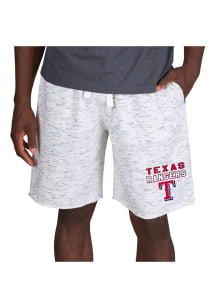 Concepts Sport Texas Rangers Mens White Alley Fleece Shorts