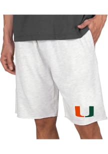 Concepts Sport Miami Hurricanes Mens Oatmeal Mainstream Shorts
