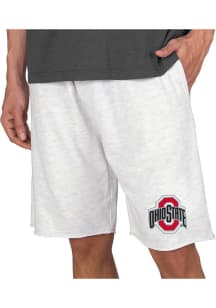 Concepts Sport Ohio State Buckeyes Mens Oatmeal Mainstream Shorts