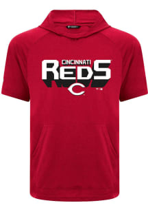 Levelwear Cincinnati Reds Red Phase Retro 3D Short Sleeve Hoods