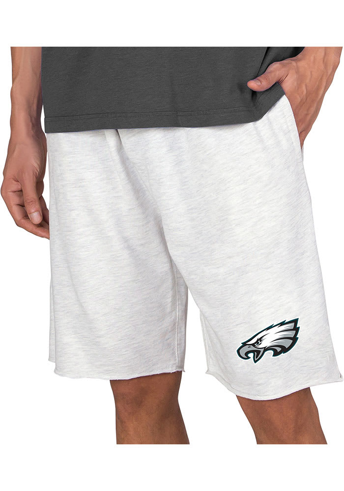 NFL Team Apparel Men's Philadelphia Eagles Grey Mainstream Terry Shorts