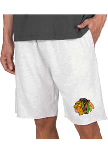 Concepts Sport Chicago Blackhawks Mens Oatmeal Mainstream Shorts