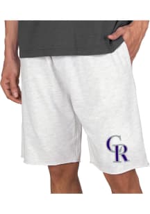 Concepts Sport Colorado Rockies Mens Oatmeal Mainstream Shorts